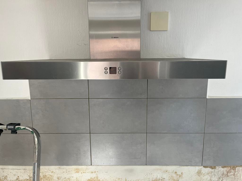 Bosch Afzuigkap - RVS Wandschouwkap, Ophalen, Gebruikt, Vrijstaand, Motor