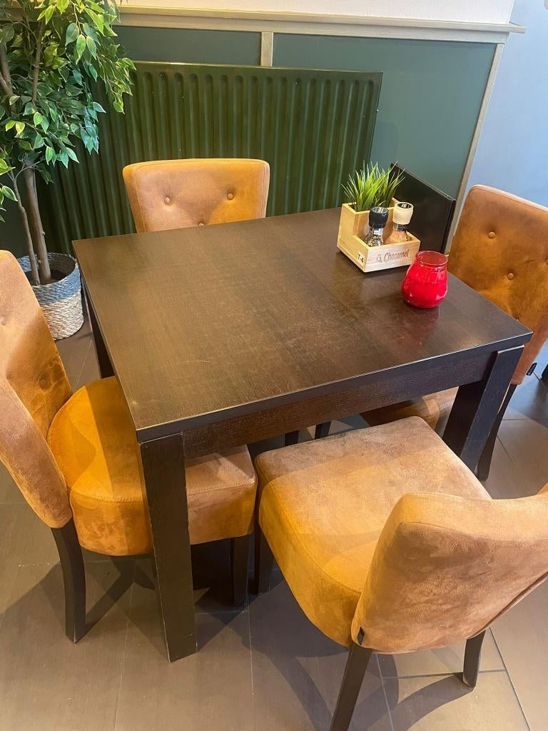 Stoelen, Huis en Inrichting, Stoelen, Ophalen, Zo goed als nieuw, Vijf, Zes of meer stoelen, Leer