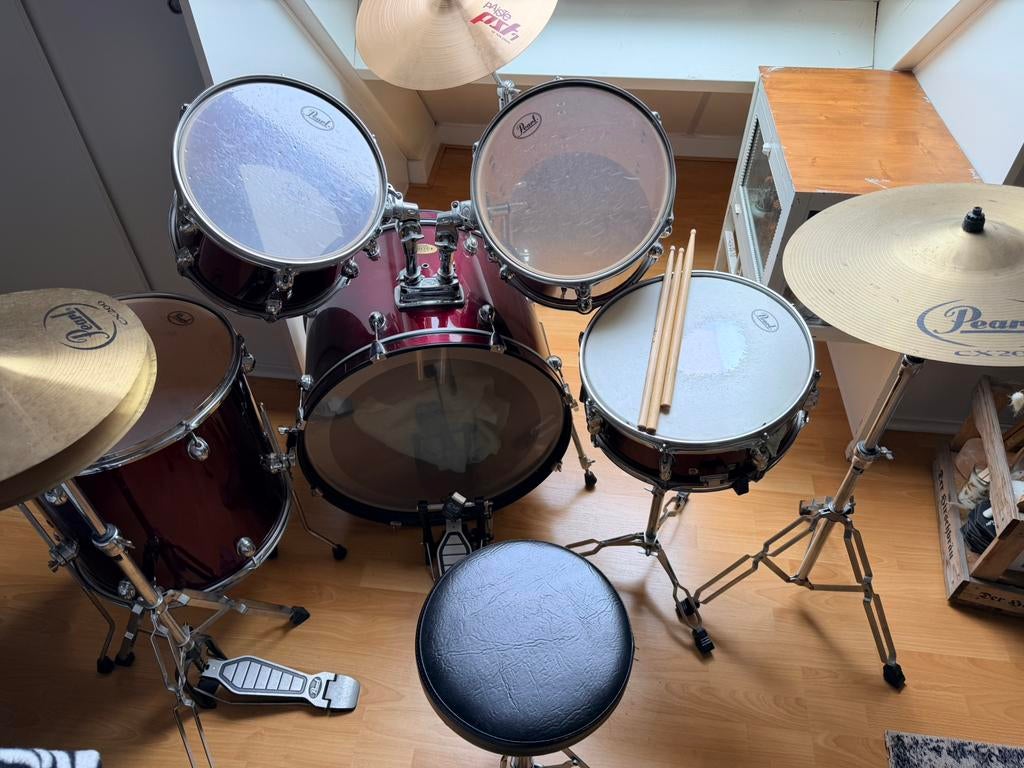 Drumstel Pearl, Ophalen, Gebruikt, Pearl