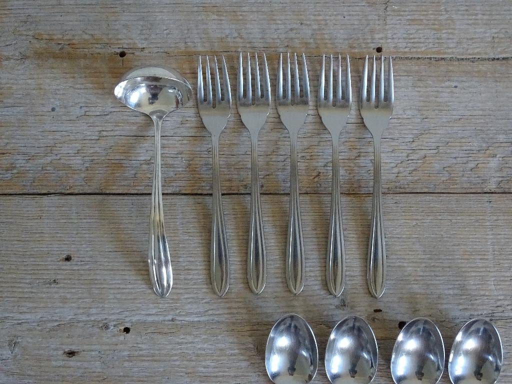 Bestek, Keltum P3, Puntfilet, Chroom, gaaf, Ophalen of Verzenden