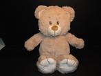 TIAMO BEER PLUCHE BEIGE MET VELOURS CREMEKLEURIG, Ophalen of Verzenden, Nieuw, Overige typen