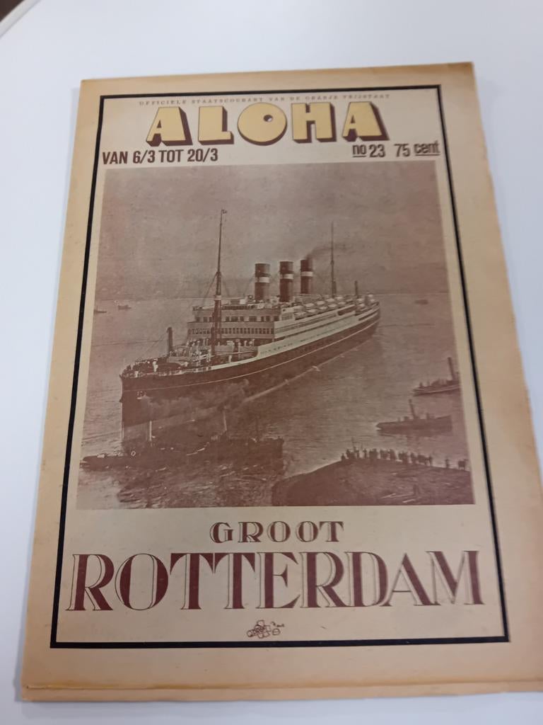Aloha krant no 23 Groot Rotterdam, Ophalen of Verzenden, Gelezen, Krant