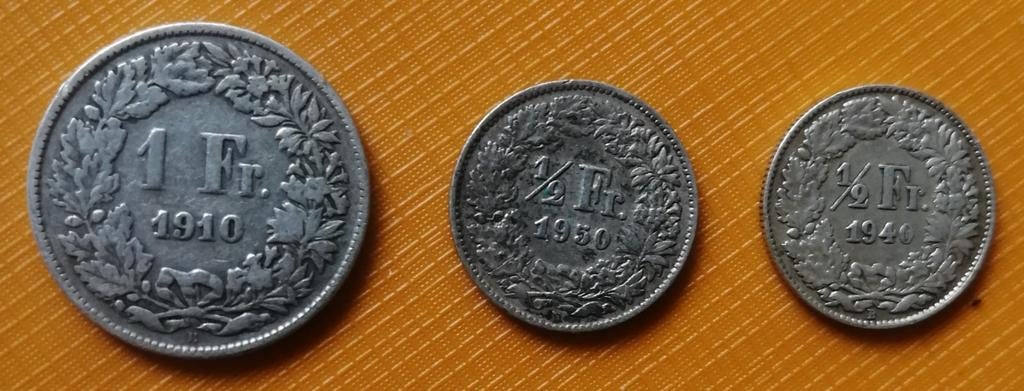 Zilveren Zwitserse Franken CHF, Postzegels en Munten, Munten | Europa | Niet-Euromunten, Verzenden, Overige landen