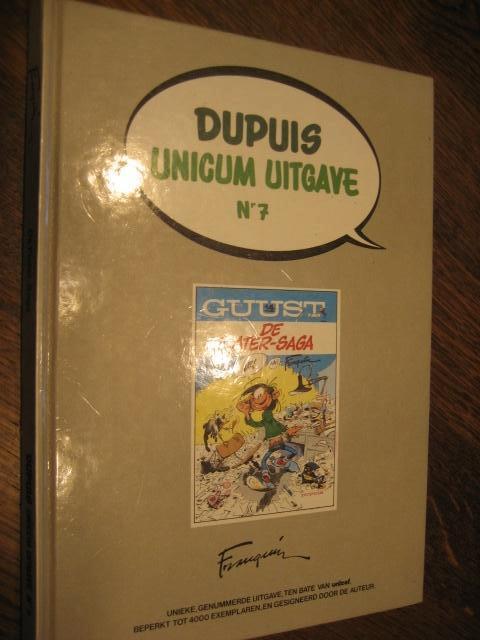 DUPUIS UNICUM UITGAVE 7 GUUST / DE FLATER-SAGA, Boeken, Stripboeken, Eén stripboek, Ophalen of Verzenden, Zo goed als nieuw, Franquin