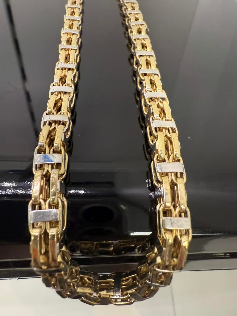 Prachtige 14 karaats gouden MAGNUM ketting, Sieraden, Tassen en Uiterlijk, Kettingen, Ophalen of Verzenden, Goud