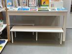Witte Presentatie Tafel 31,5x40x120 cm, Ophalen, Overige materialen, Minder dan 50 cm, Gebruikt