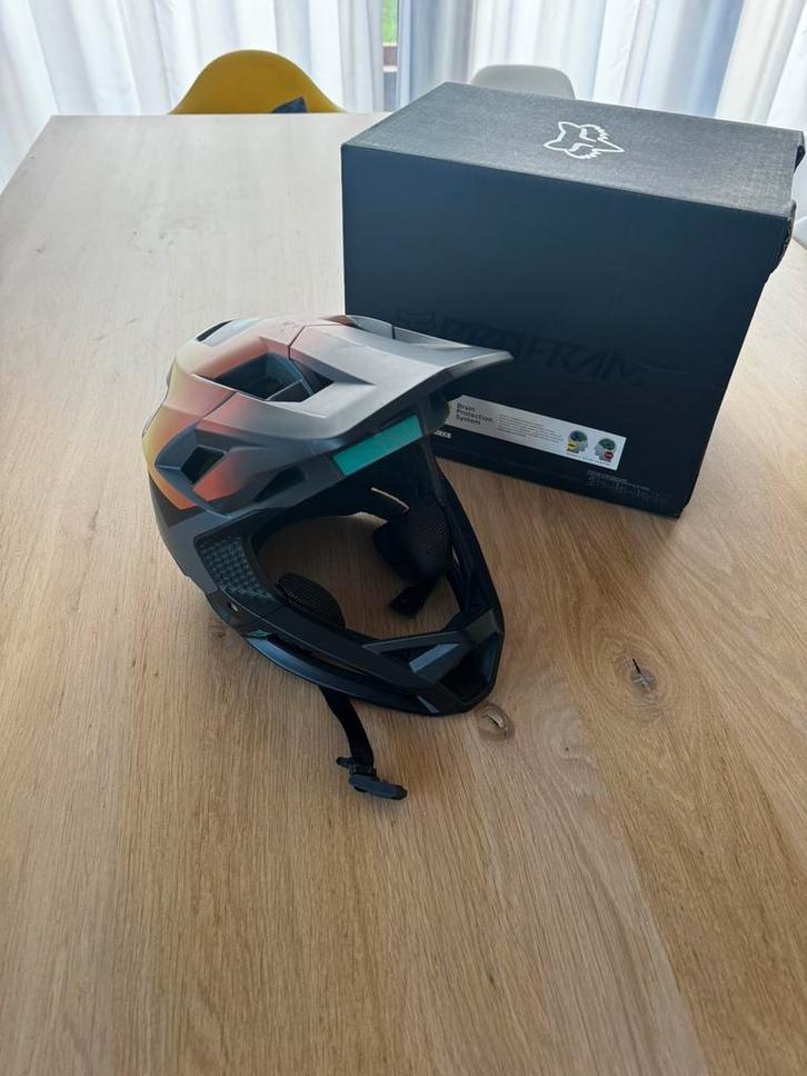 Fox proframe full face helm, maatje L, Fietsen en Brommers, Fietsaccessoires | Fietshelmen, Zo goed als nieuw, Heer of Dame, L