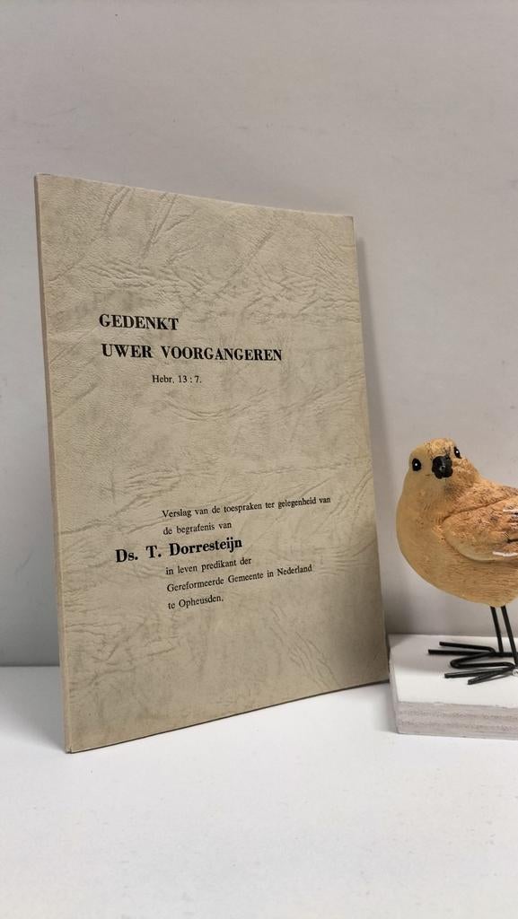 Dorresteijn, Ds. T.; Gedenkt uwer voorgangeren, Ophalen of Verzenden, Gelezen, Christendom | Protestants