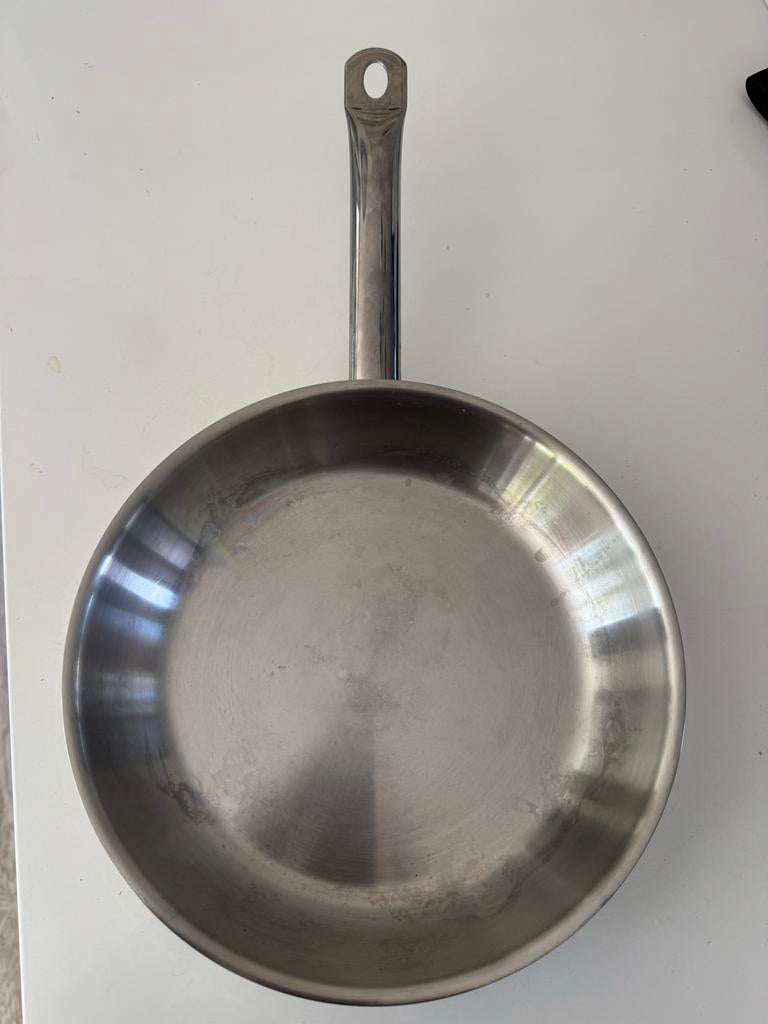 SIGG Koekenpan 28 cm - RVS, Gebruikt, Inductieplaat, Ophalen of Verzenden, Rvs