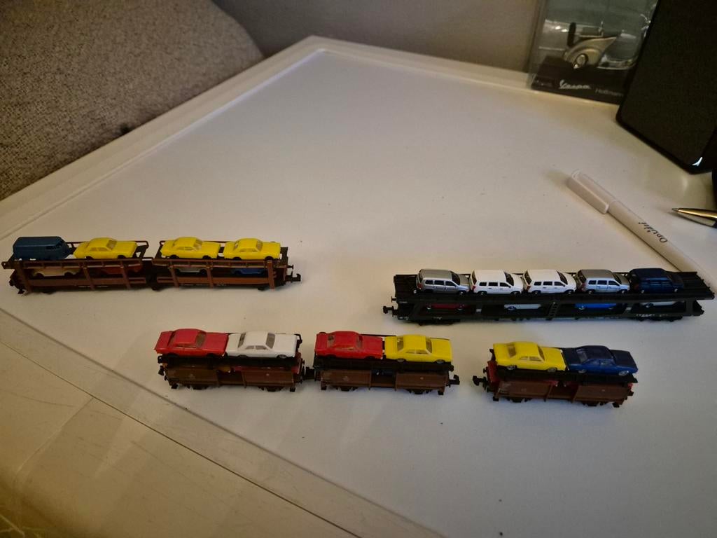 Leuk setje auto wagons in vervangende verpakking, Hobby en Vrije tijd, Modeltreinen | N-Spoor, Gelijkstroom, Fleischmann, Wagon