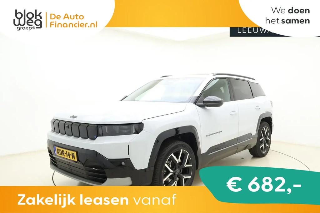 Jeep Compass First Edition 74 kWh € 49.500,00, Auto's, Jeep, Automaat, Stof, 213 pk, Wit