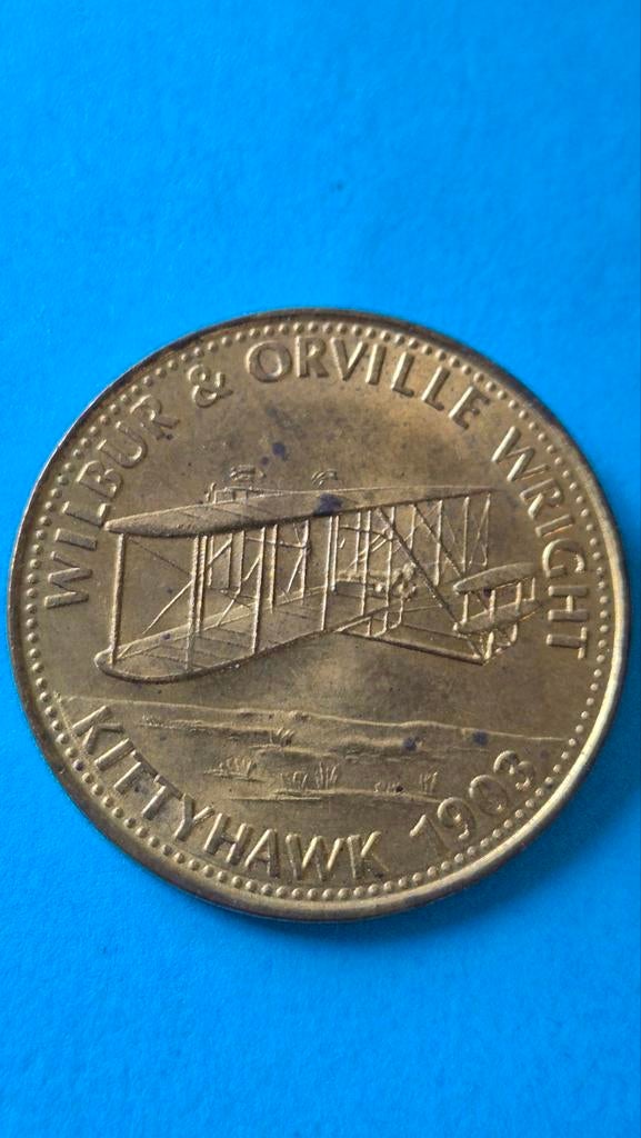 Verzameltoken Shell Kitty Hawk 1903 W&O Wright, Verzamelen, Ophalen of Verzenden, Gebruikt, Overige typen