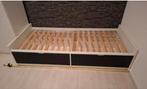 IKEA FLAXA eenpersoonsbed met opberglades, Gebruikt, 90 cm, Eenpersoons, Wit