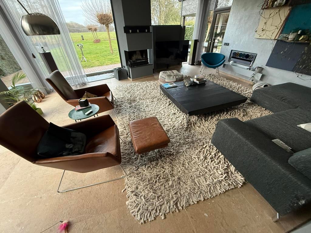 Cunera kleed 350x350 100% zuiver scheerwol, Ophalen, Beige, 200 cm of meer, Zo goed als nieuw