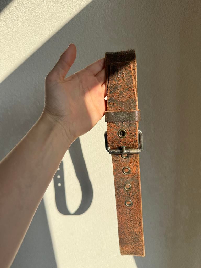 PME Jeans bruine echt leren riem, Kleding | Heren, Riemen en Ceinturen, 95 tot 105 cm, Bruin, PME, Echt leder