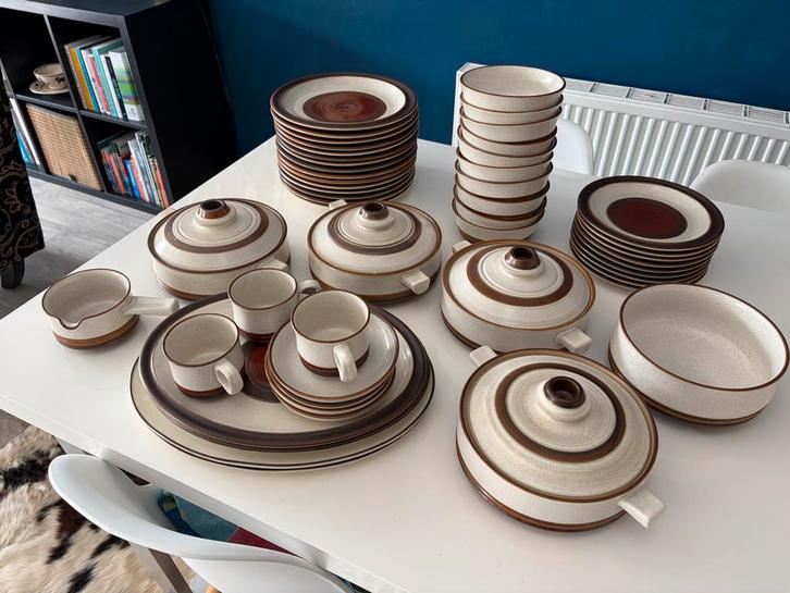 Denby servies - Onverwoestbaar retro uit de jaren '80, Huis en Inrichting, Keuken | Servies, Gebruikt, Compleet servies, Overige stijlen