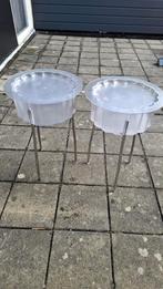 2 iconische Ikea Hatten bijzettafels - Ehlén Johanss, Ophalen, Gebruikt, Rond, Design, Jaren 90