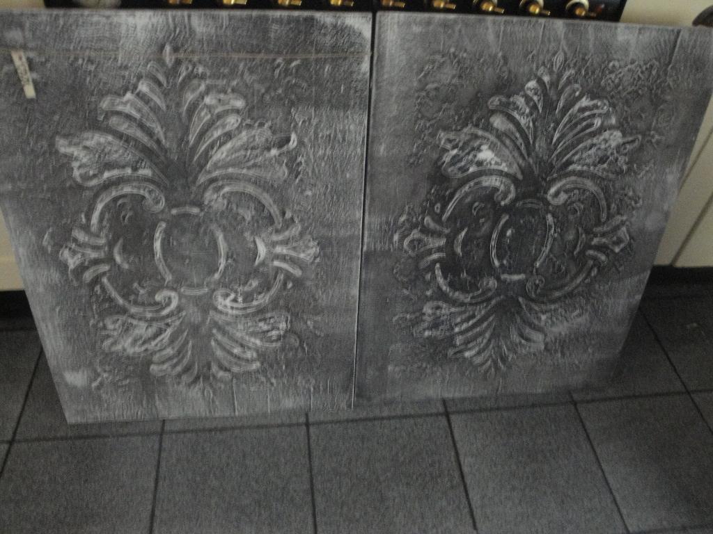 hout paneel relief, Antiek en Kunst, Curiosa en Brocante, Ophalen of Verzenden