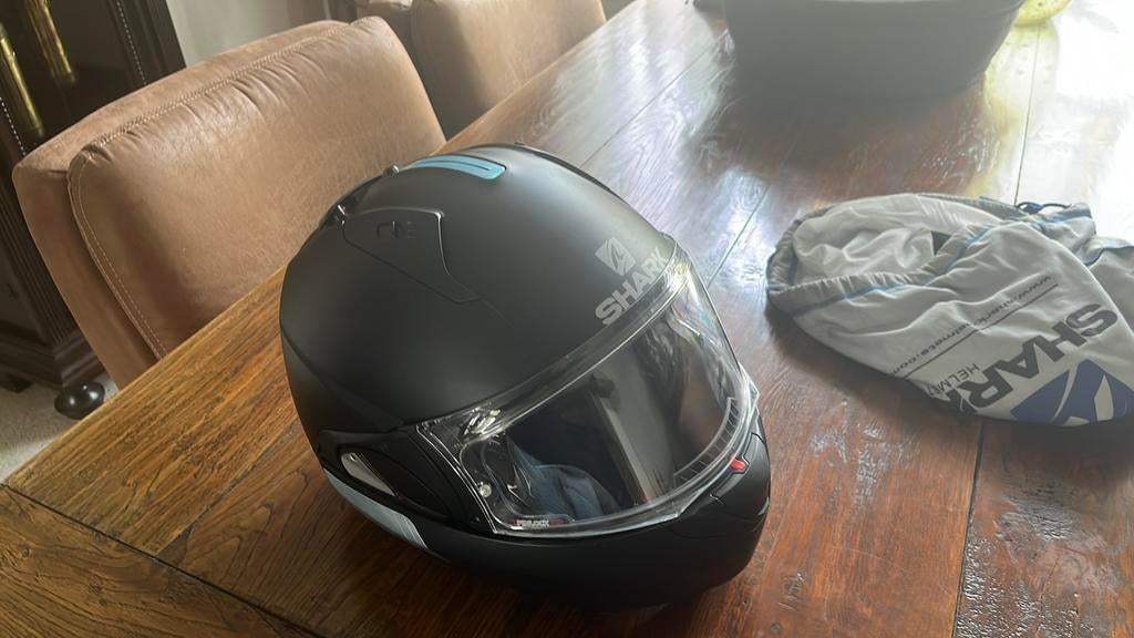 Shark motorhelm zgan, Motoren, Ophalen, Tweedehands, Integraalhelm, Shark