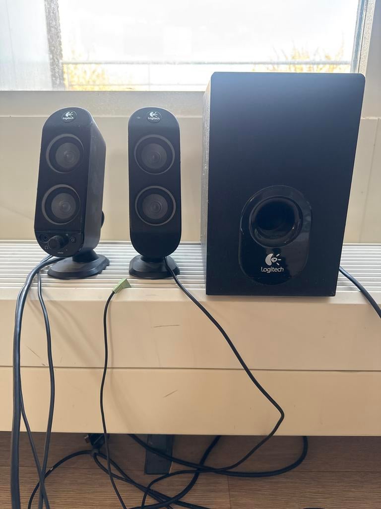 Logitech X-230 2.1 speakerset, Computers en Software, Pc speakers, Ophalen of Verzenden, Gebruikt, Audiokanaal 2.1
