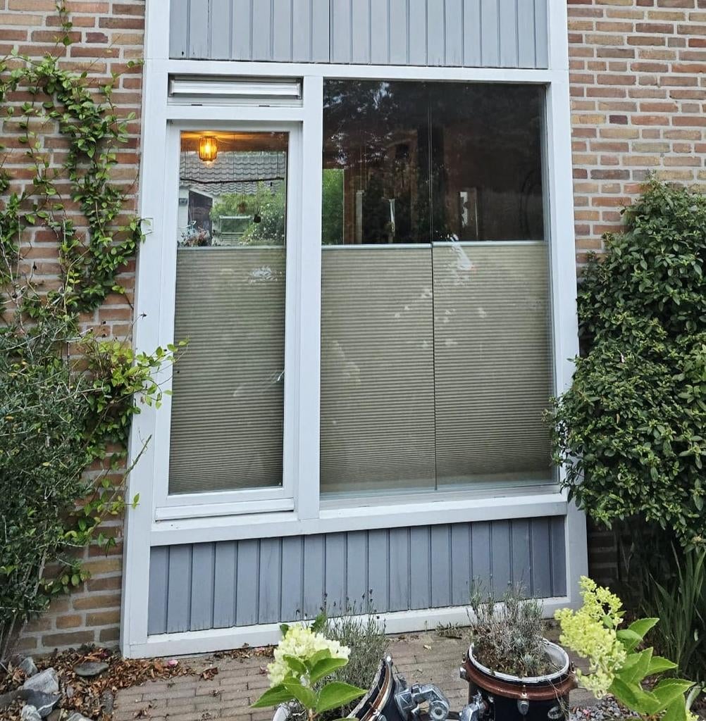 Plissé gordijnen (3 61 breed - > 200 cm hoog), Ophalen, Zo goed als nieuw, 200 cm of meer