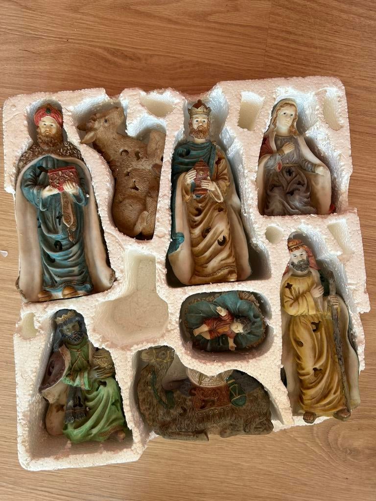 Jezus kerstal setje., Ophalen, Gebruikt