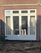 Openslaande deuren met kozijn en bovenlichten, Ophalen, Deurkozijn, 225 cm of meer, Inclusief glas