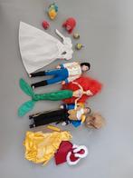 Disney Barbie Poppen: Ariel, Eric, Beest en Accessoires, Ophalen of Verzenden