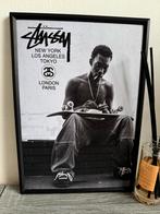 Stüssy Vintage Skateboard Poster ingelijst 21x30cm, Antiek en Kunst, Ophalen of Verzenden