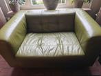 Groene leren loveseat - perfecte staat, Ophalen of Verzenden, Zo goed als nieuw, Overige kleuren, Leer