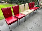 Eetkamer stoelen design leder Bert Plantagie, Ophalen, Gebruikt, Overige kleuren, Leer