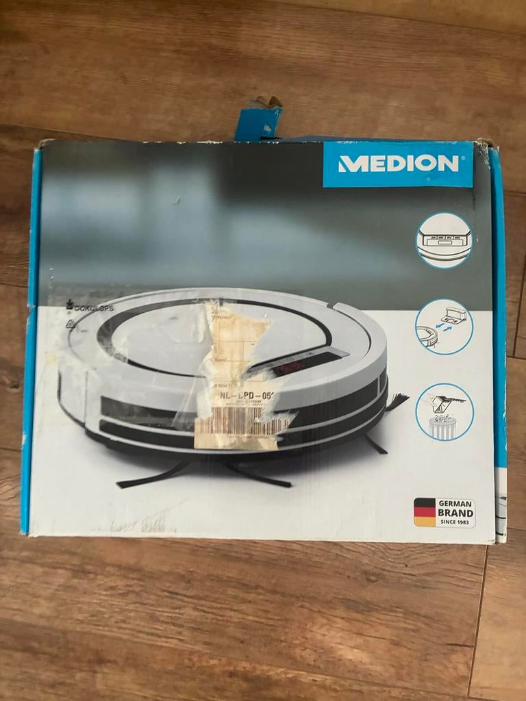 Medion Automatische Stofzuiger -accu kapot, Witgoed en Apparatuur, Stofzuigers, Ophalen of Verzenden, Gebruikt, Reservoir, Robotstofzuiger