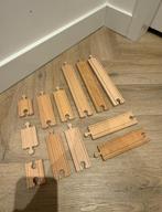 ZGAN 12x Brio houten trein recht spoor delen rails set 33341, Ophalen of Verzenden, Zo goed als nieuw
