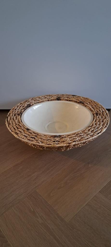 plantenschaal voor binnen rieten buitenzijde, Ophalen, Overige materialen, Gebruikt, Minder dan 30 cm