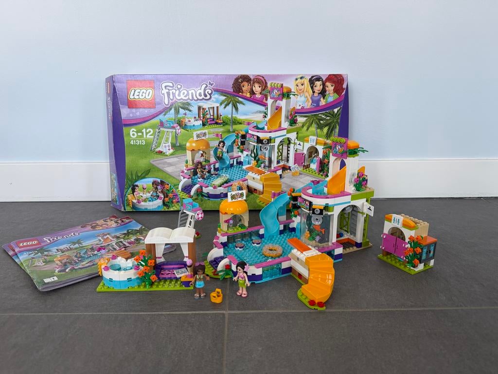 Lego Friends 41313 Heartlake Zwembad - Complete set, Gebruikt, Lego, Friends, Ophalen of Verzenden