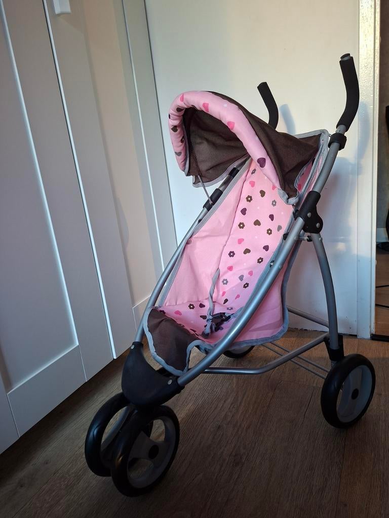 Roze poppenwagen, Ophalen, Gebruikt, Babypop