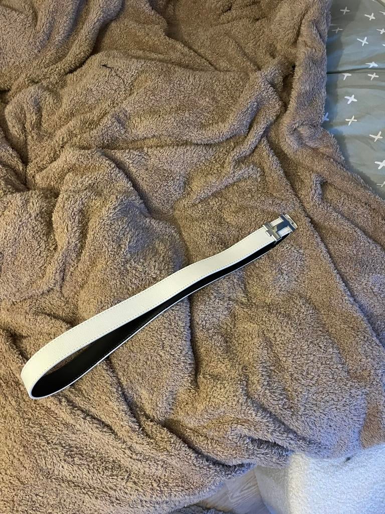 Hermès riem 105cm, Kleding | Heren, Riemen en Ceinturen, Ophalen of Verzenden, Zo goed als nieuw, Riem of Ceintuur, Wit