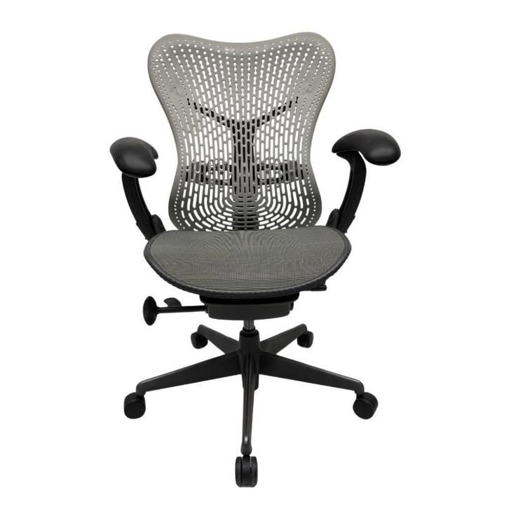 Herman Miller Mirra type 1 - Bureaustoel - Licht Grijs, Huis en Inrichting, Bureaustoelen, Gebruikt, Bureaustoel, Grijs, Ophalen of Verzenden