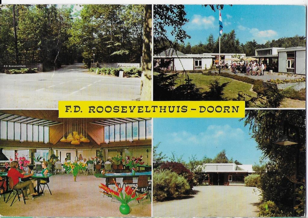Doorn F D Roosevelthuis gelopen Ansichtkaart ( 1174 ), Ophalen of Verzenden, 1960 tot 1980, Gelopen, Utrecht