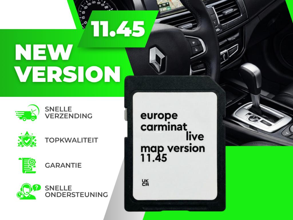 Renault TomTom Carminat  LIVE SD Kaart -11.45 ✅ Europa  2026, Computers en Software, Navigatiesoftware, Verzenden, Nieuw, Heel Europa