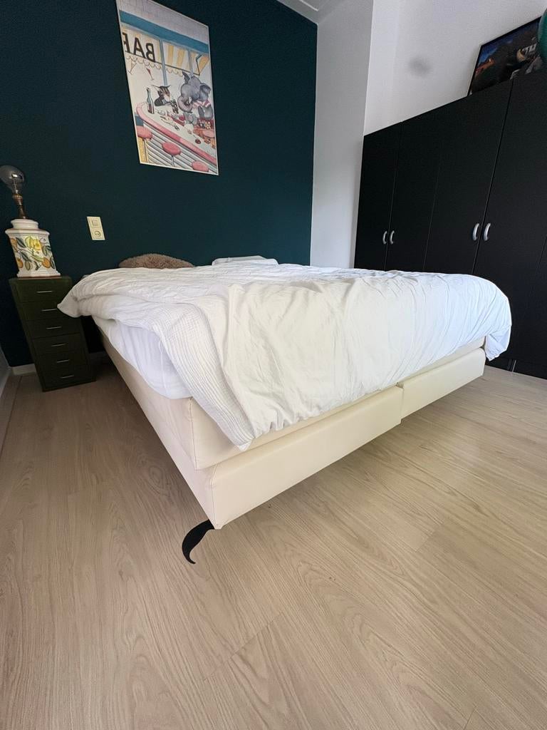 Boxspring bed met Matt Sleeps matras topper, Huis en Inrichting, Ophalen, Gebruikt, Tweepersoons, 160 cm