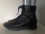 Hassia enkellaarsjes veterlaarsjes 41 K zwart leer, Ophalen of Verzenden, Zo goed als nieuw, Zwart