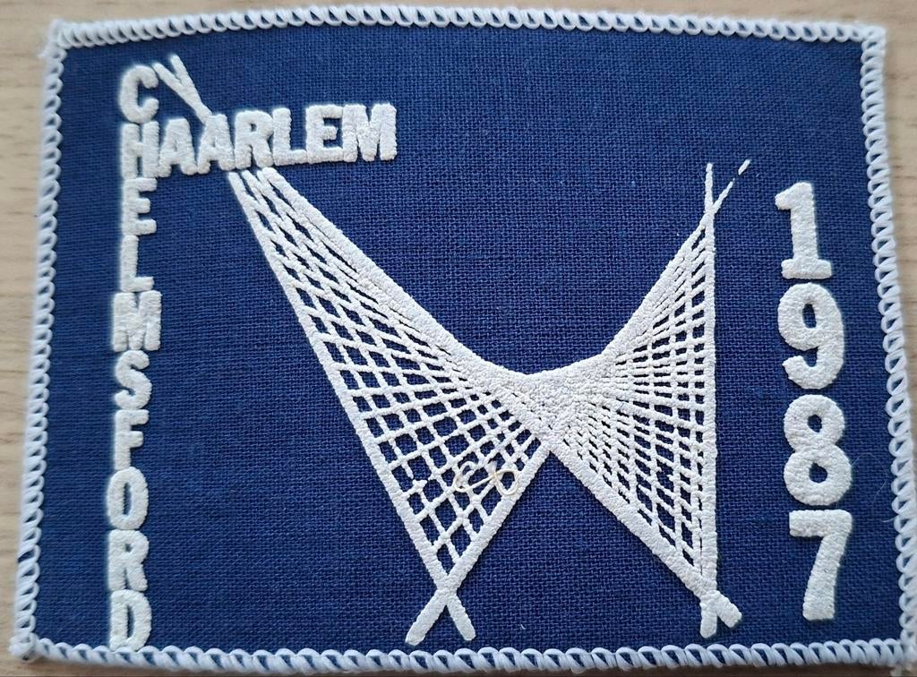 Haarlem Jamborette Elmsford 1987 Scouting Padvinderij, Verzamelen, Ophalen of Verzenden, Zo goed als nieuw, Embleem, Speld of Insigne