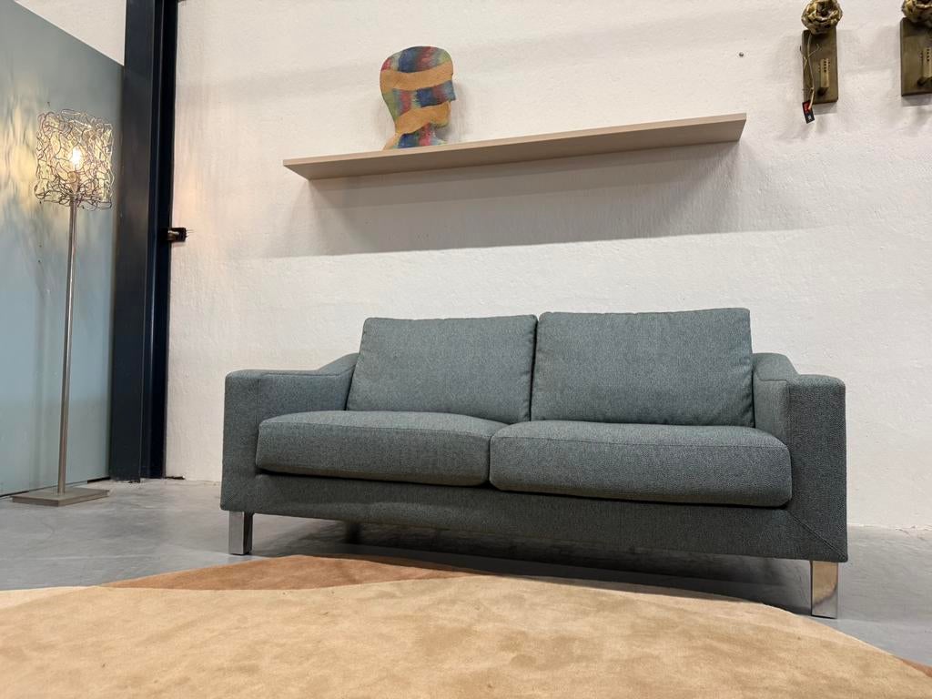 Nieuw Leolux Antonia Bank 2 zits Nomad stof Blauw, Huis en Inrichting, Banken | Bankstellen, Leolux, 150 tot 200 cm, 75 tot 100 cm