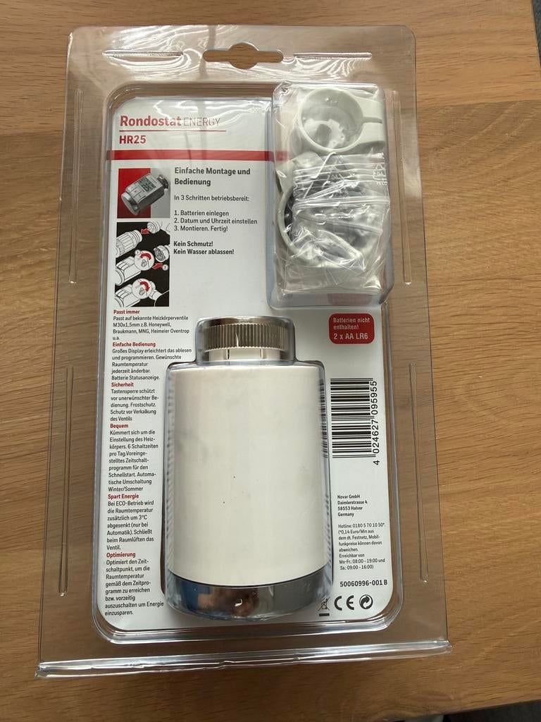 Rondostat ENERGY HR25 Programmeerbare Thermostaat, Ophalen of Verzenden, Slimme thermostaat, Nieuw