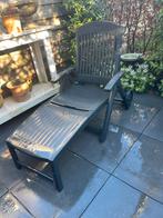 Hartman Ligbed Tuinstoel Grijs - Verstelbaar en Verrijdbaar, Ophalen, Gebruikt, Kunststof, Verstelbaar