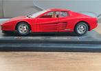 Ferrari Testarossa (1984) 1:24, Hobby en Vrije tijd, Modelauto's | 1:24, Ophalen of Verzenden, Zo goed als nieuw, Auto, Bburago