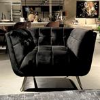 Richmond Interiors Fauteuil Huxley Zwart, Ophalen, Nieuw, 75 tot 100 cm, Hotel chique