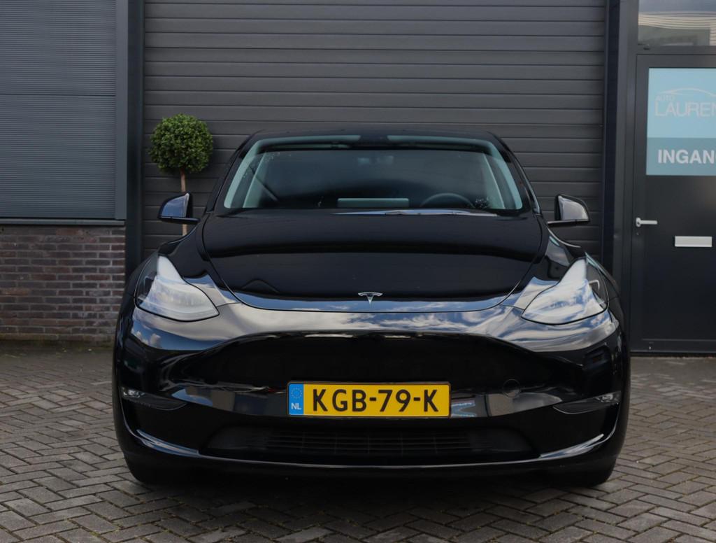 Tesla Model Y Long Range AWD 75 kWh | 94.4% SOH | Pano | Aut, Auto's, Tesla, Automaat, Stof, Gebruikt, Zwart