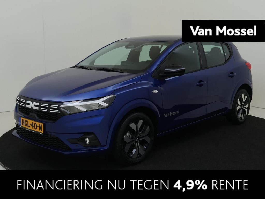 Dacia Sandero 1.0 TCe 100 ECO-G Journey | Navigatie | Parkee, Auto's, Voorwielaandrijving, Euro 6, Blauw, Origineel Nederlands